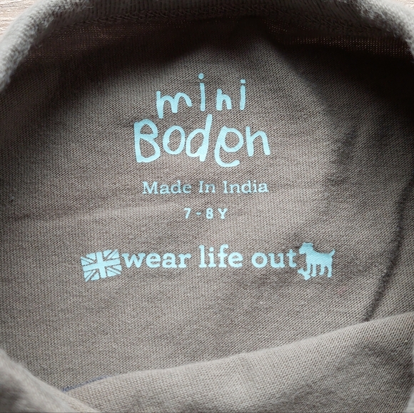 2012 nwot/ln Mini Boden motorcycle tee 7-8 years. - Picture 4 of 10